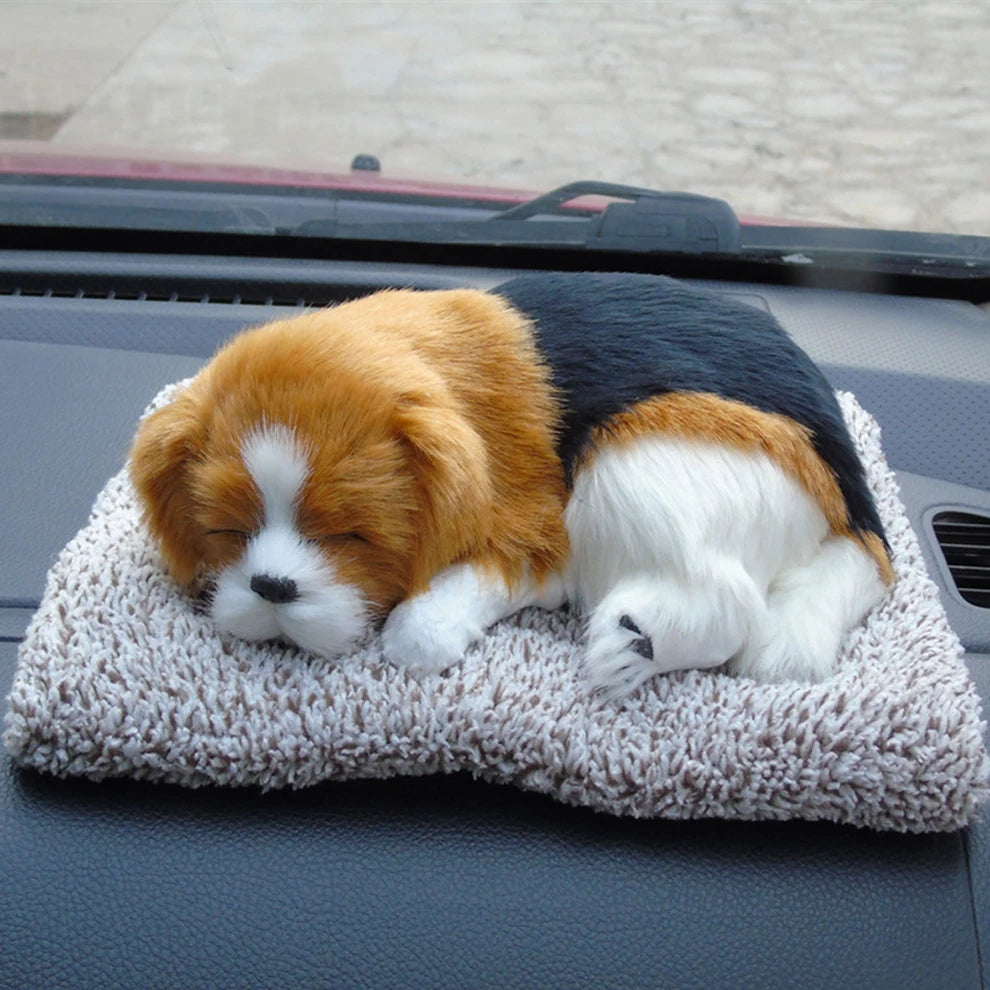 Cute Animal Car Dashboard Ornament – Plush Dog, Cat, Panda & Fox (12 Styles)