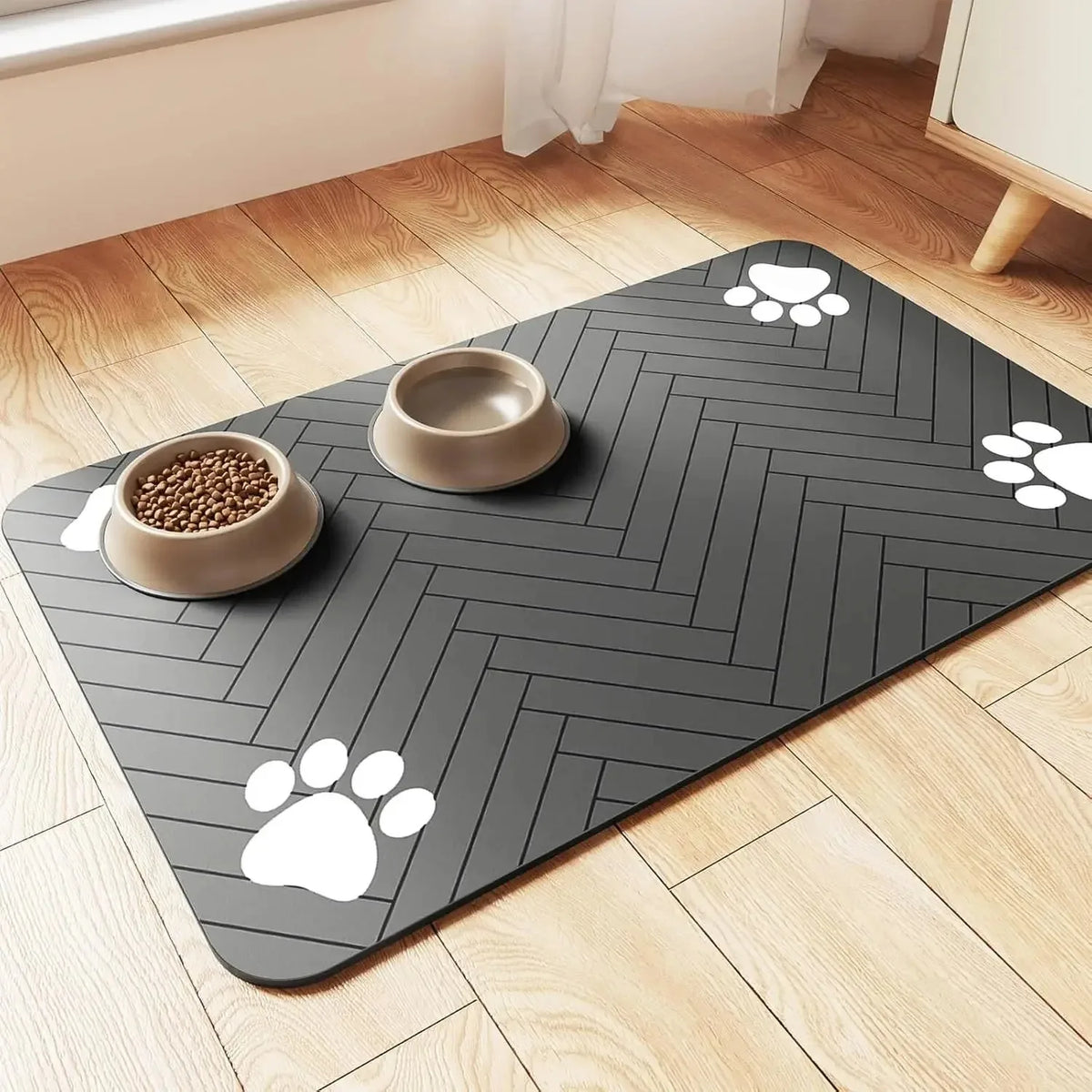 Premium Pet Feeding Mat — Absorbent, Anti-Slip & Waterproof