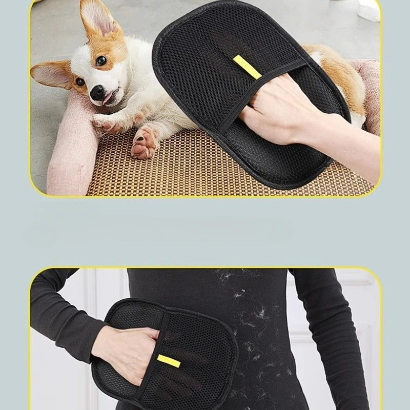 Pet Hair Remover Glove — Reusable & Washable for Clothes & Furniture