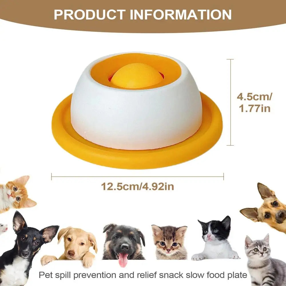 Dog Slow Feeder Puzzle Toy – Interactive Licking Bowl for Dogs & Cats