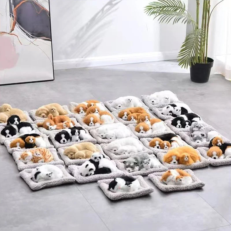Cute Animal Car Dashboard Ornament – Plush Dog, Cat, Panda & Fox (12 Styles)