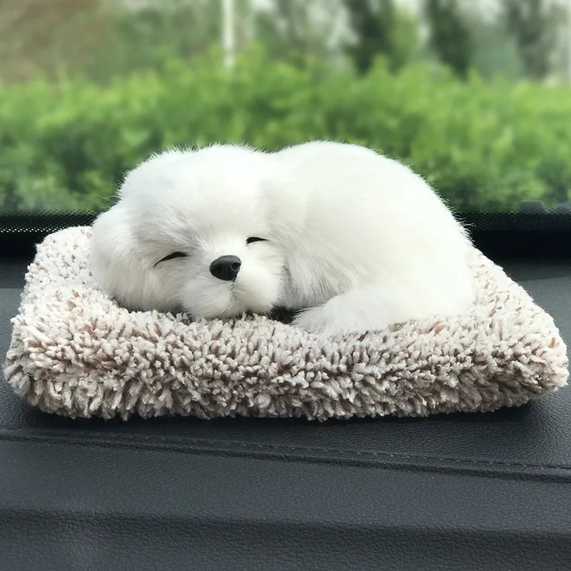 Cute Animal Car Dashboard Ornament – Plush Dog, Cat, Panda & Fox (12 Styles)