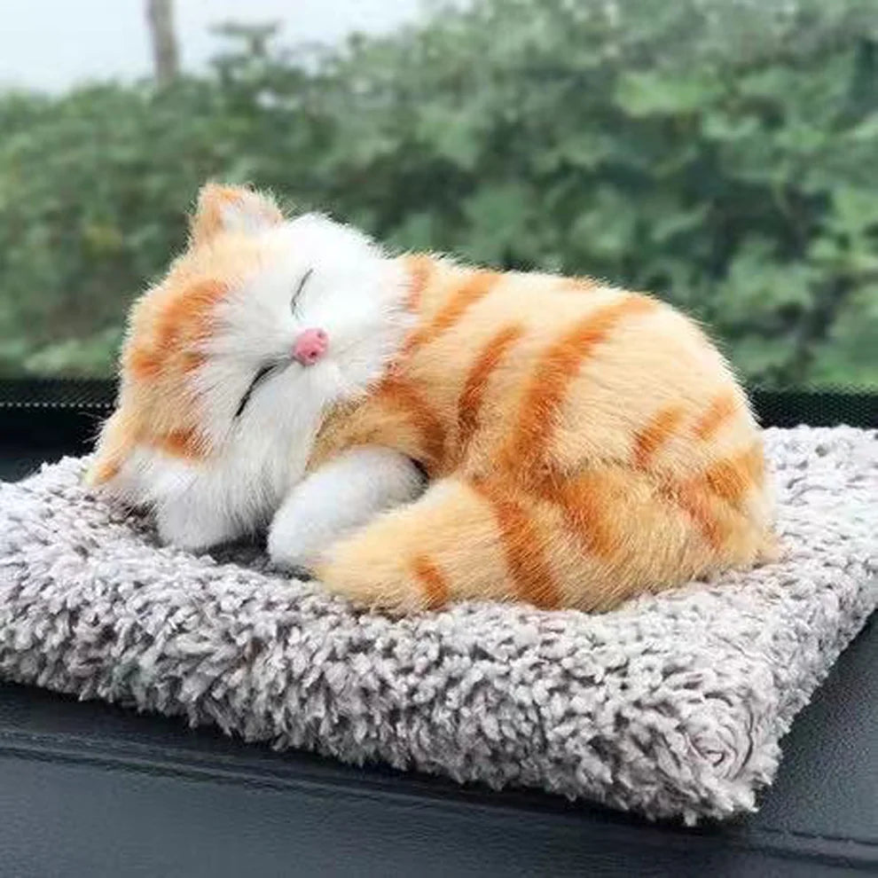 Cute Animal Car Dashboard Ornament – Plush Dog, Cat, Panda & Fox (12 Styles)