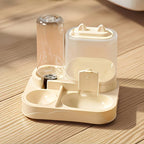2-in-1 Pet Feeder & Water Dispenser — Dry/Wet Separation, Travel-Friendly