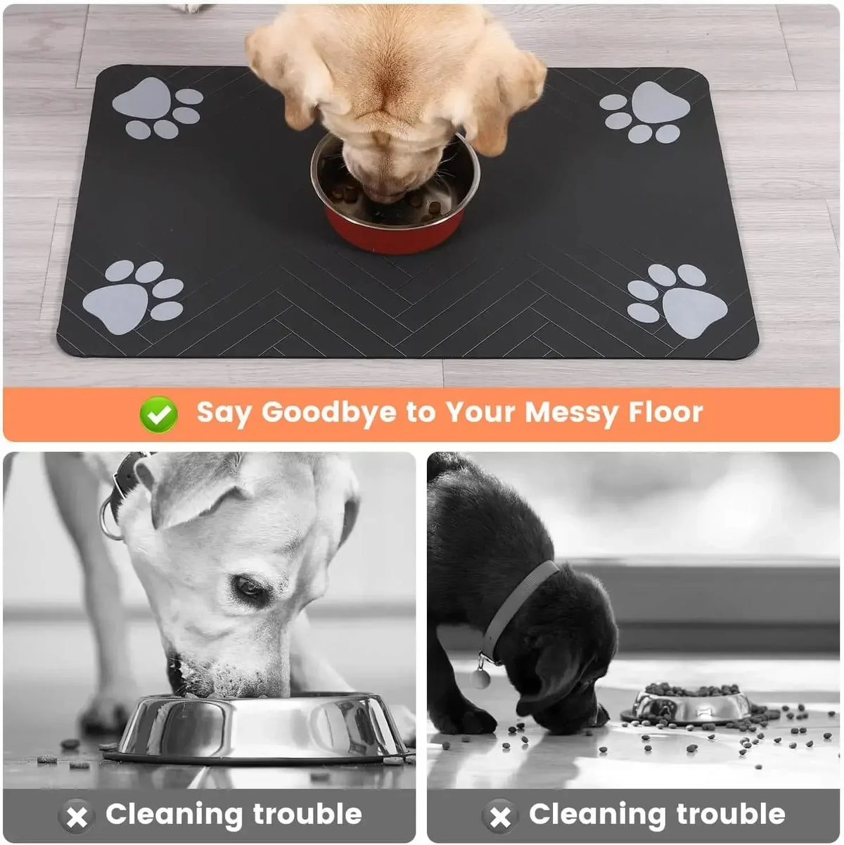 Premium Pet Feeding Mat — Absorbent, Anti-Slip & Waterproof