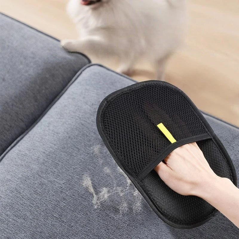 Pet Hair Remover Glove — Reusable & Washable for Clothes & Furniture