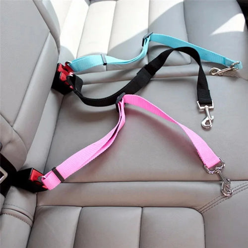 Dog Car Safety Belt – Adjustable Harness for Safe Travel