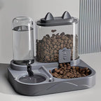 2-in-1 Pet Feeder & Water Dispenser — Dry/Wet Separation, Travel-Friendly