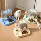 2-in-1 Pet Feeder & Water Dispenser — Dry/Wet Separation, Travel-Friendly