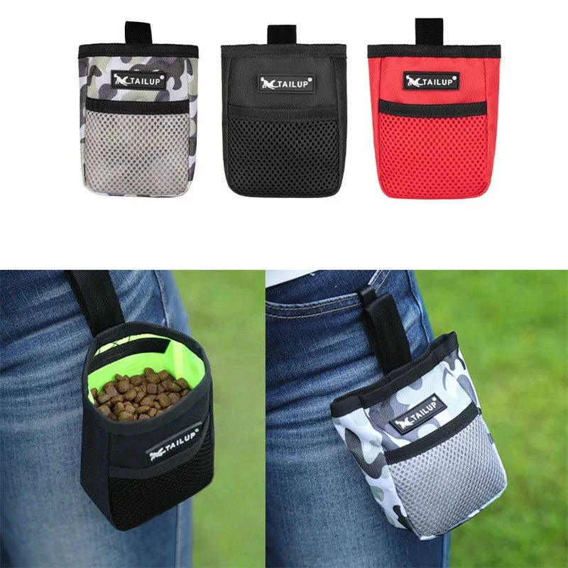 Pet Training Treat Pouch — Reward Bag with Waist Clip for Dogs & Cats