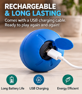 Smart Electric Bouncing Ball — Interactive Toy for Dogs & Cats