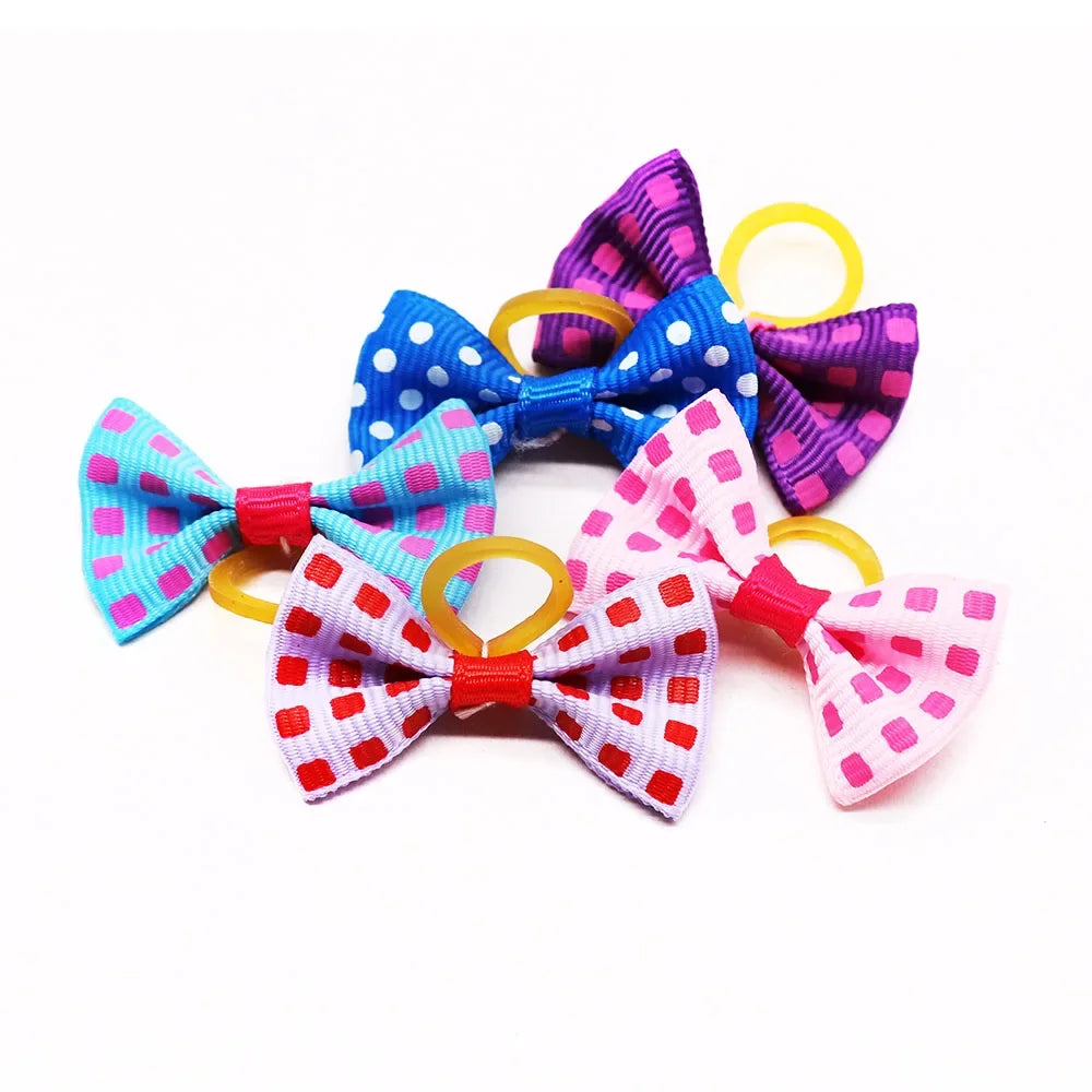 Cute Dog Hair Bows – Handmade Puppy Accessories (Set of 10/20/30)