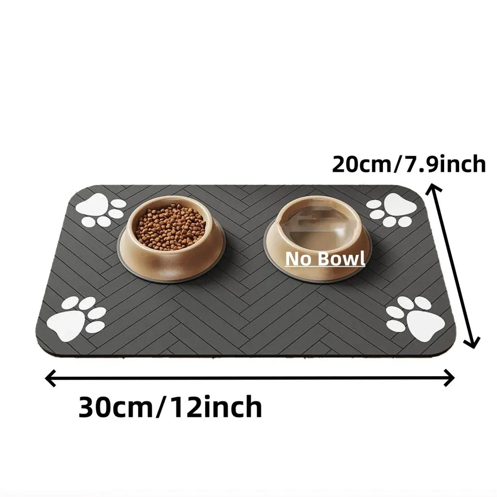 Premium Pet Feeding Mat — Absorbent, Anti-Slip & Waterproof